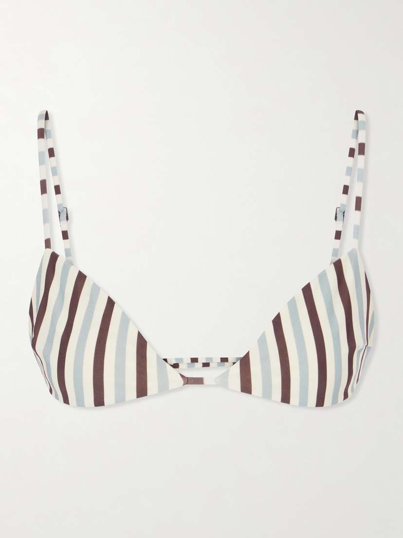 Haight Vitoria Striped Triangle Bikini Top