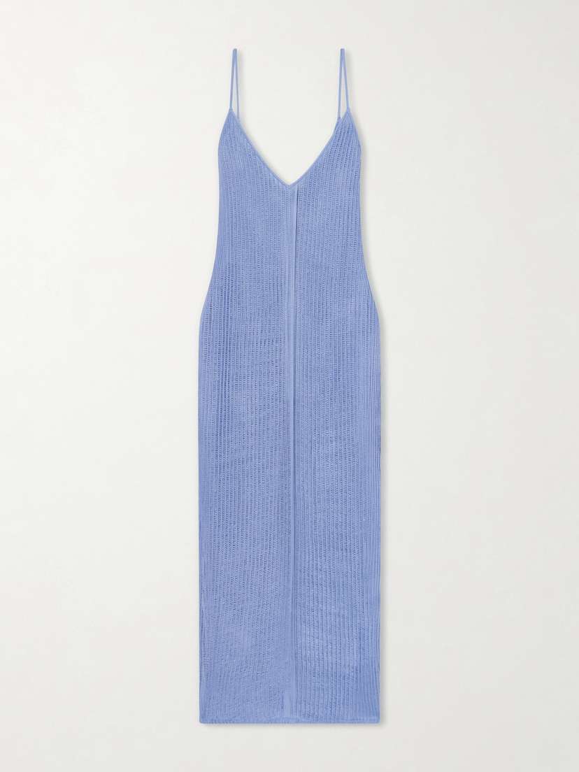 Haight Luna Open-knit Midi Dress