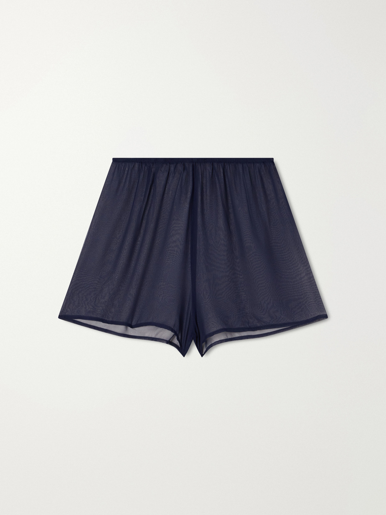 Sara Cristina Playa Pearl-embellished Silk-chiffon Shorts In Multi