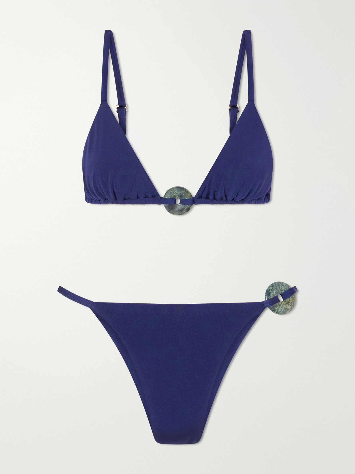 Sara Cristina Embelished Bikini In Blue