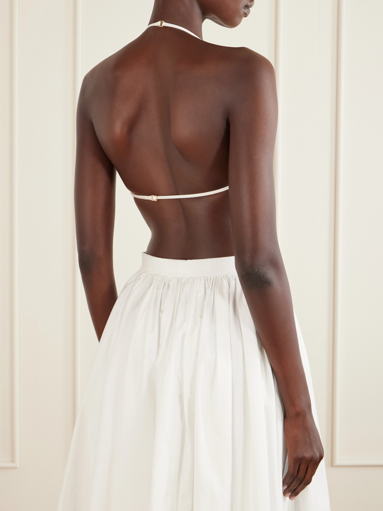 Tanner Bead-Embellished Silk-Blend Satin Tank