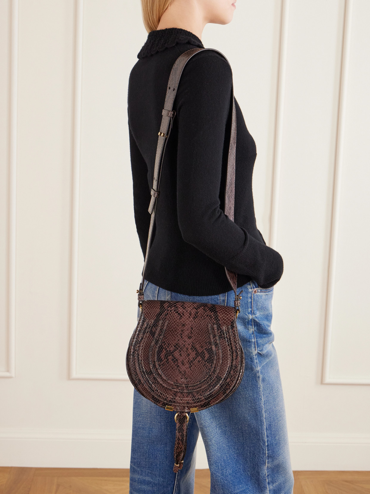 Chloé - Marcie Snake-Effect Shoulder Bag