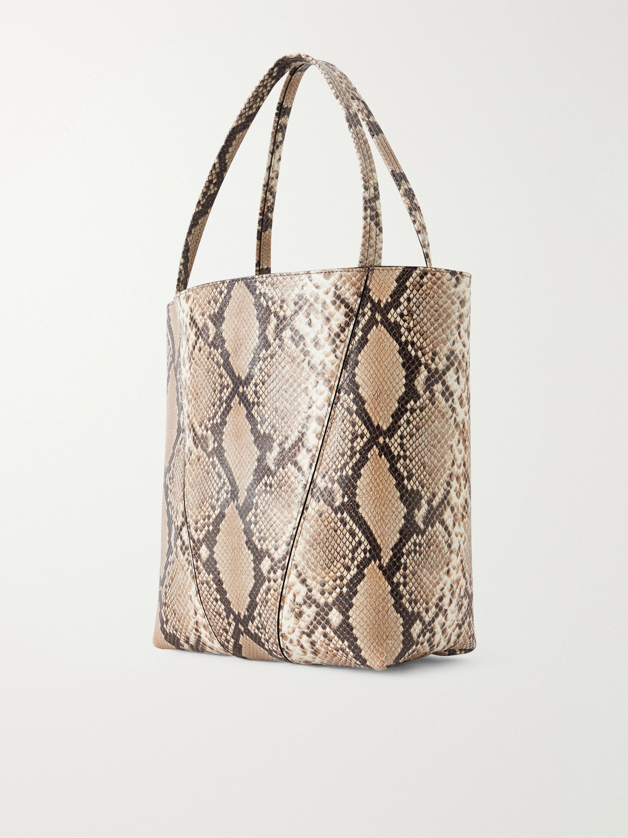 Chloé - Spin Embellished Snake-Effect Tote Bag