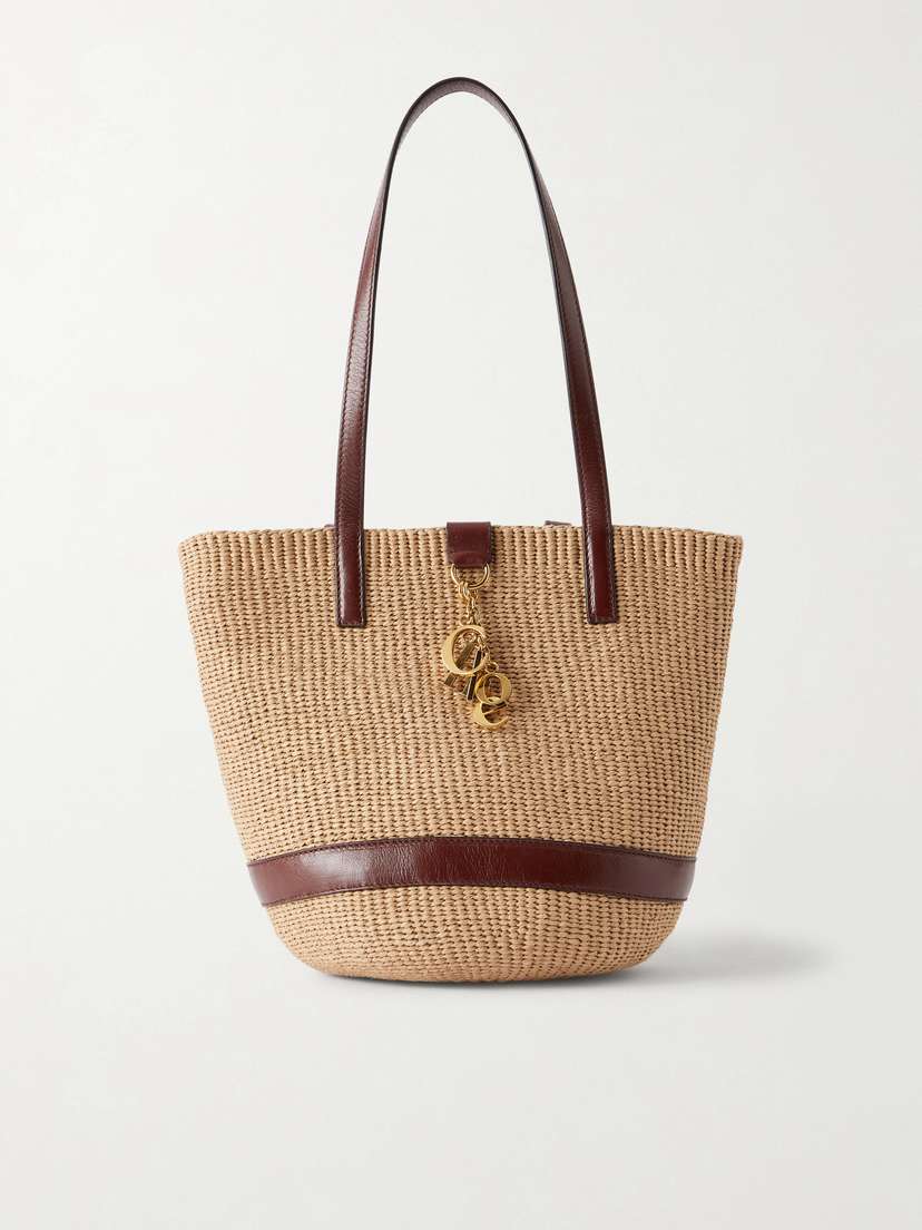 Chloé Leather-trimmed Raffia Tote Bag | Thumbnail 7 Chloé Leather-trimmed Raffia Tote Bag | Thumbnail 7