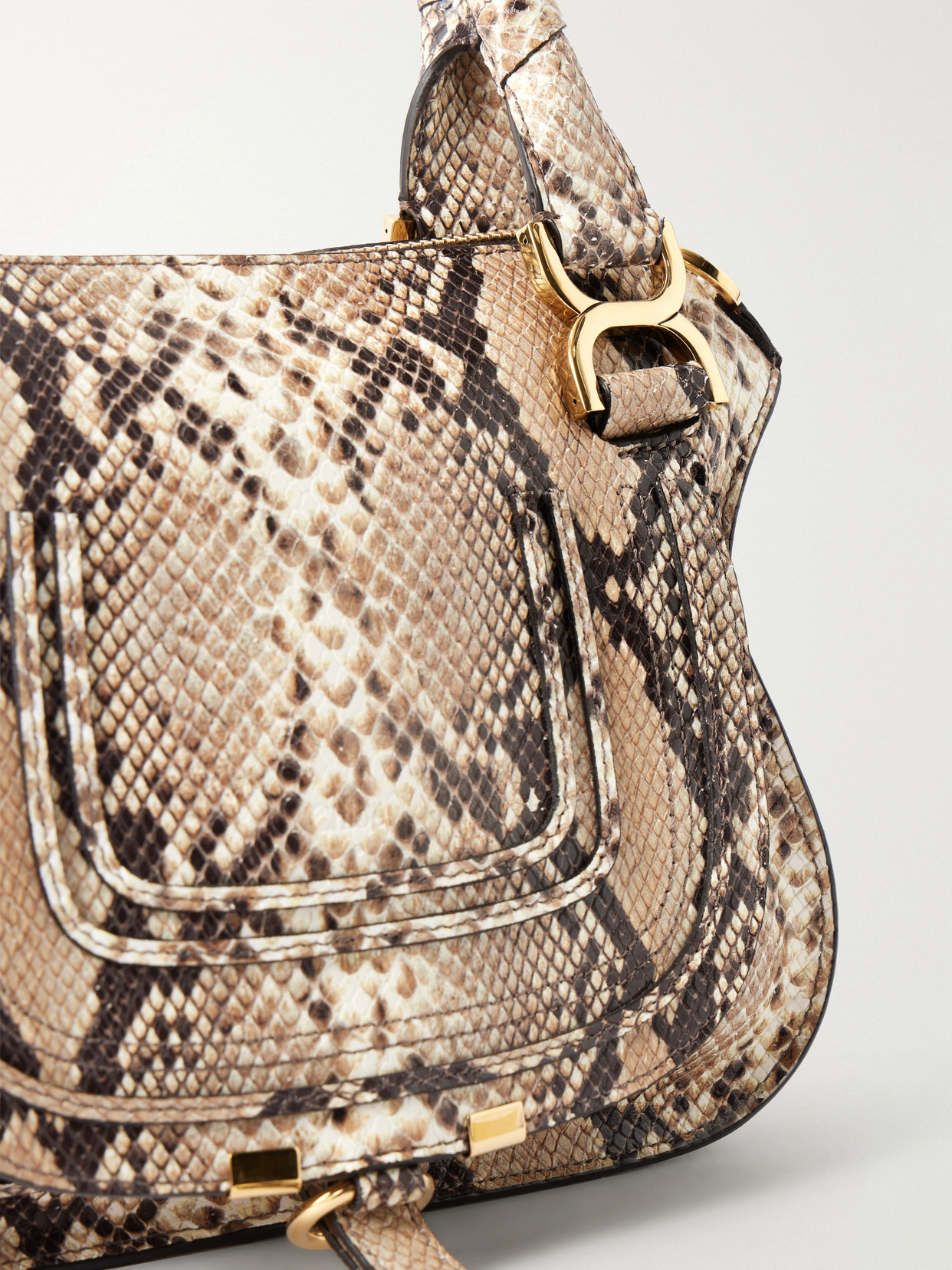 Chloé - Marcie Snake-Effect Tote Bag