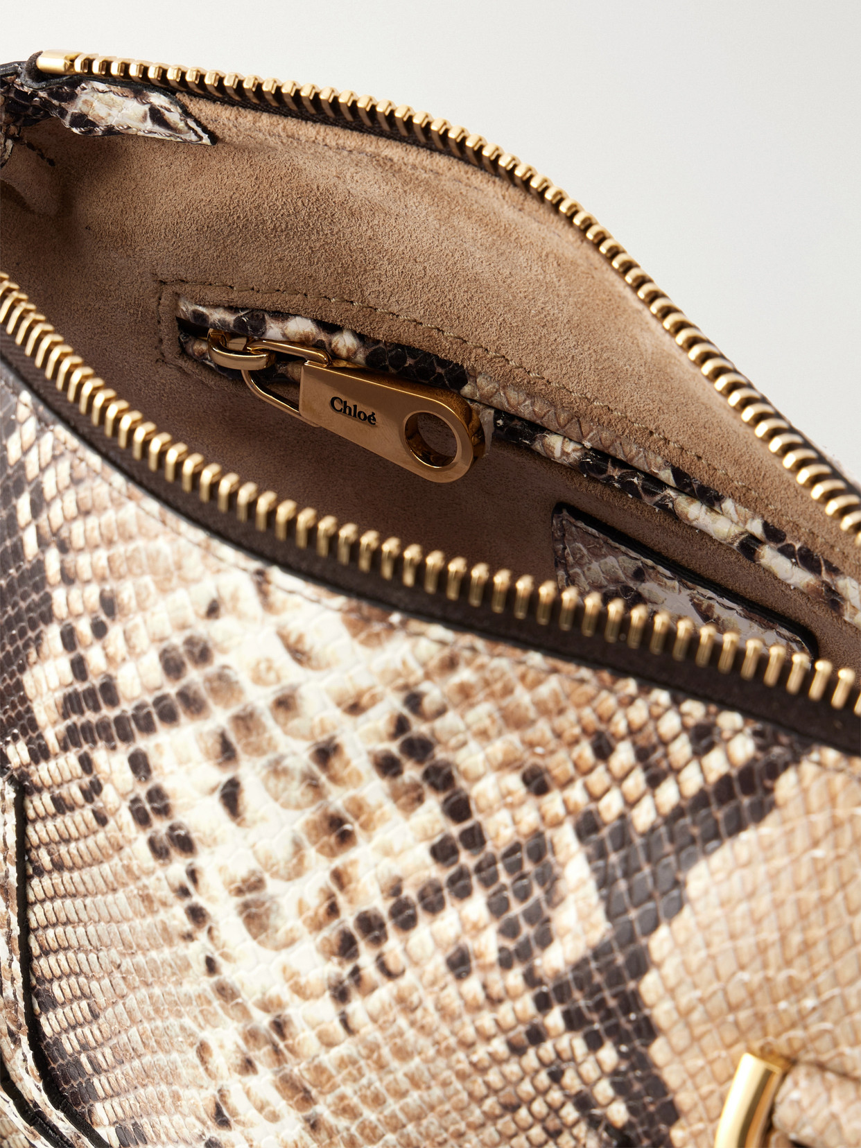 Chloé - Marcie Snake-Effect Tote Bag