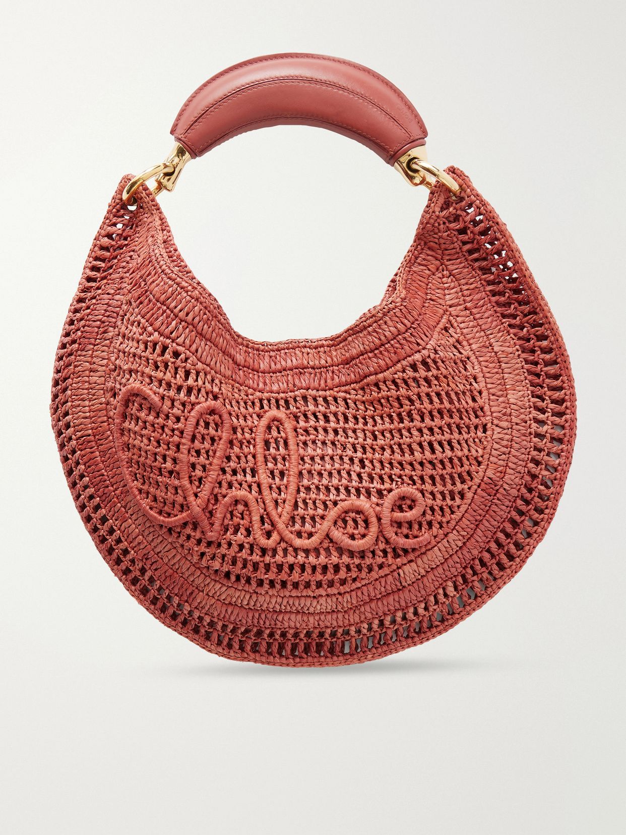 summer banana leather trimmed embroidered raffia tote