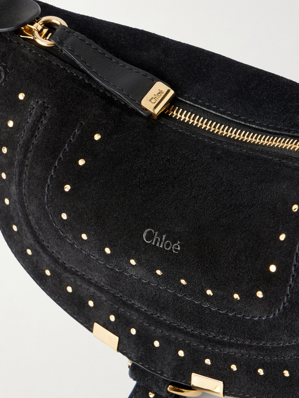 Chloé - Marcie Mini Studded Suede Tote