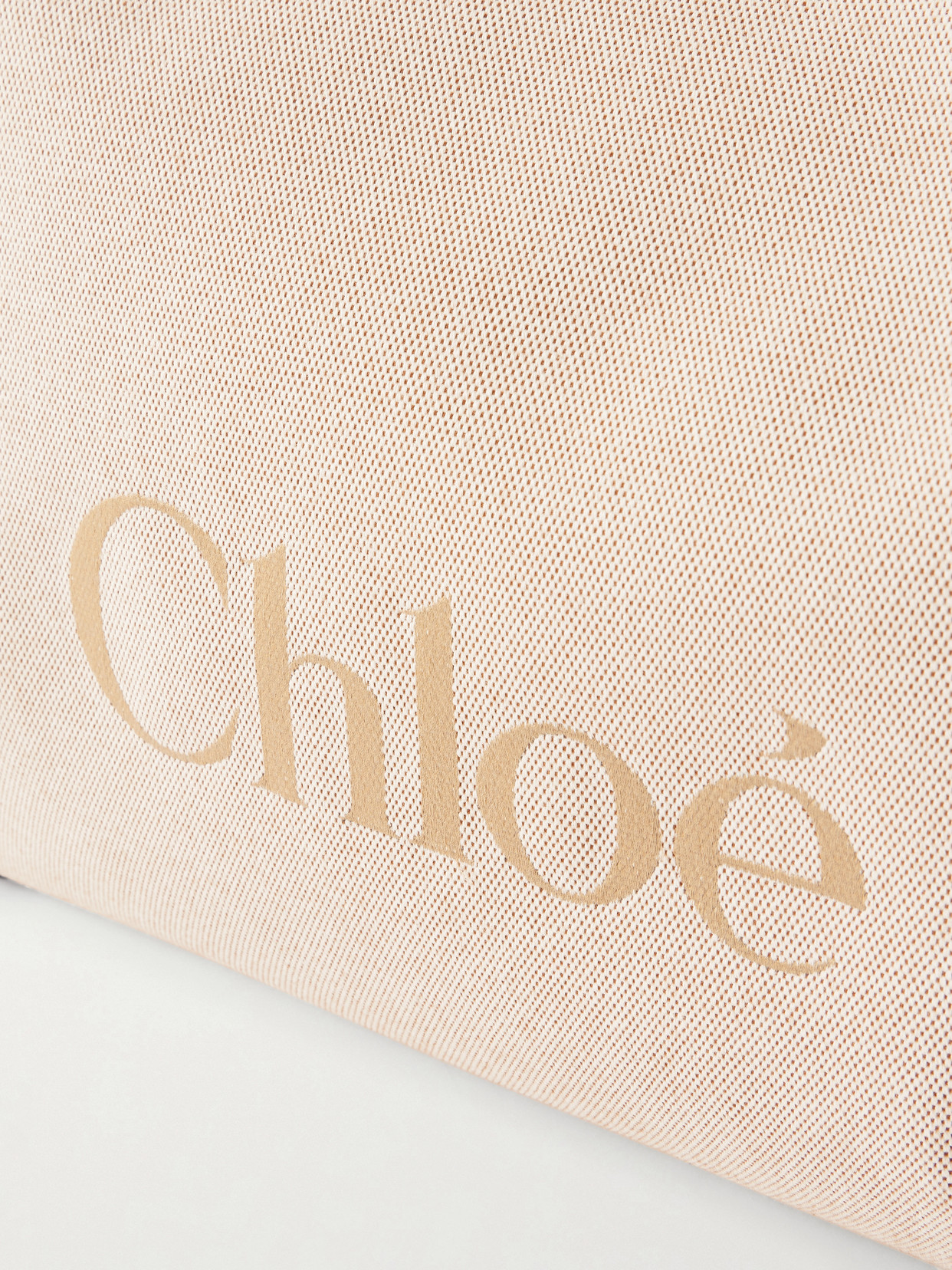 Chloé - Leather-Trimmed Canvas Tote Bag