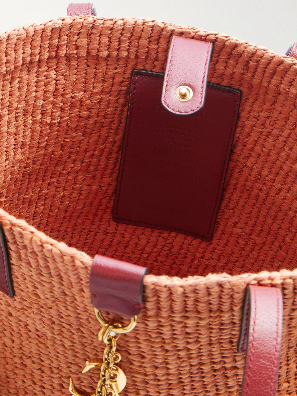 Chloé - Leather-Trimmed Raffia Tote Bag