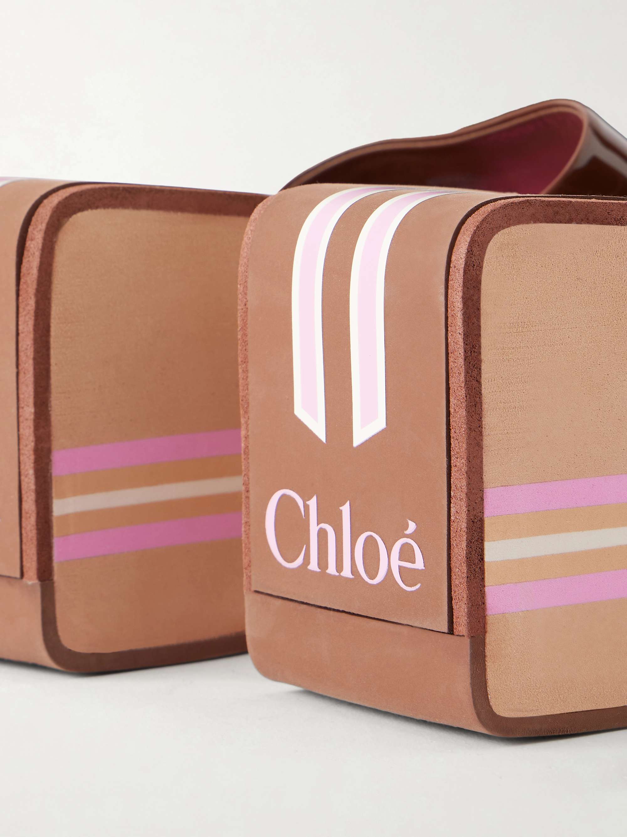CHLOÉ Swimming Cool patent-leather sandals | NET-A-PORTER