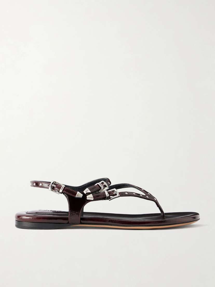 Chloé Studded Patent Leather Sandals | Thumbnail 6 Chloé Studded Patent Leather Sandals | Thumbnail 6