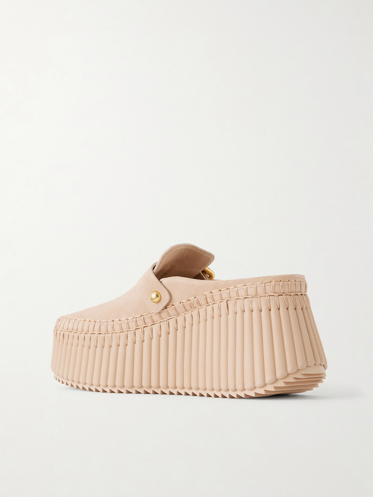 Chloé - Nama Suede Platform Mules