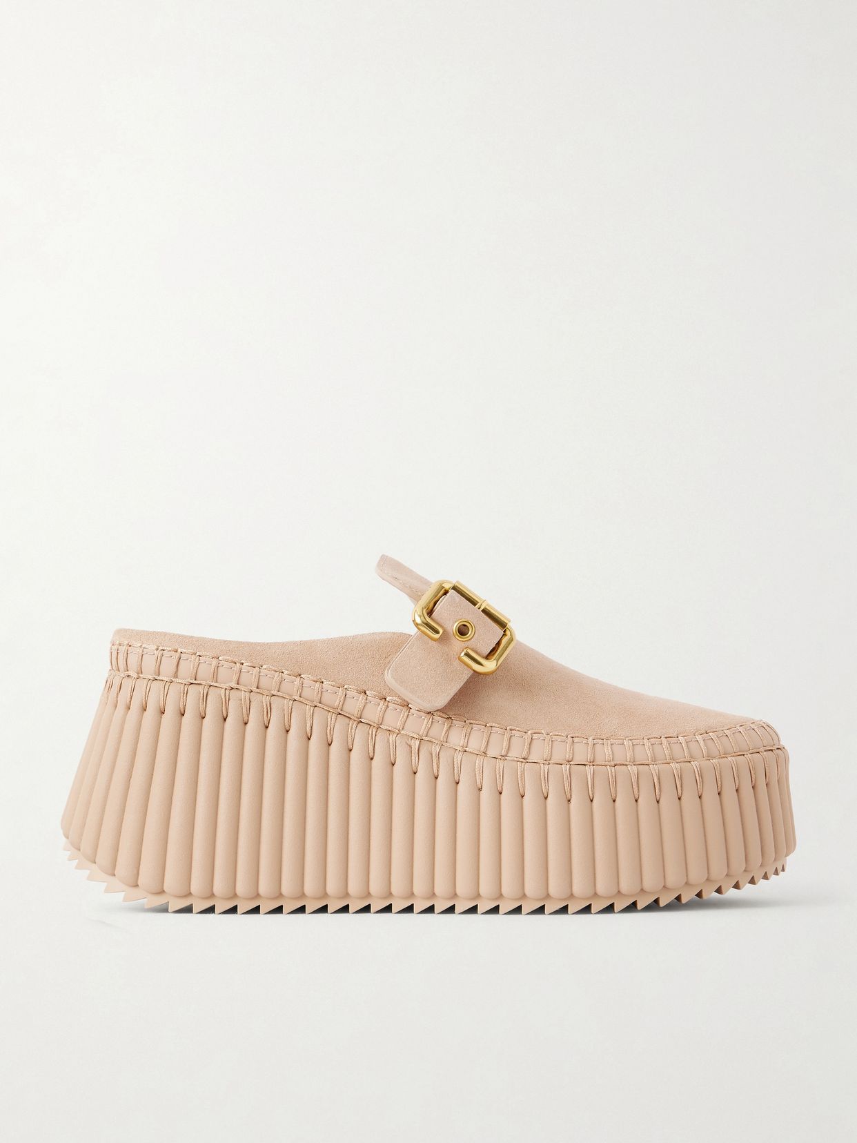 Nama suede platform mules
