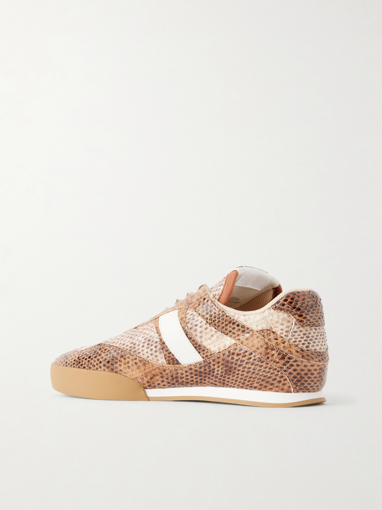 Chloé - Kick Snake-Effect Leather Low Top Sneakers