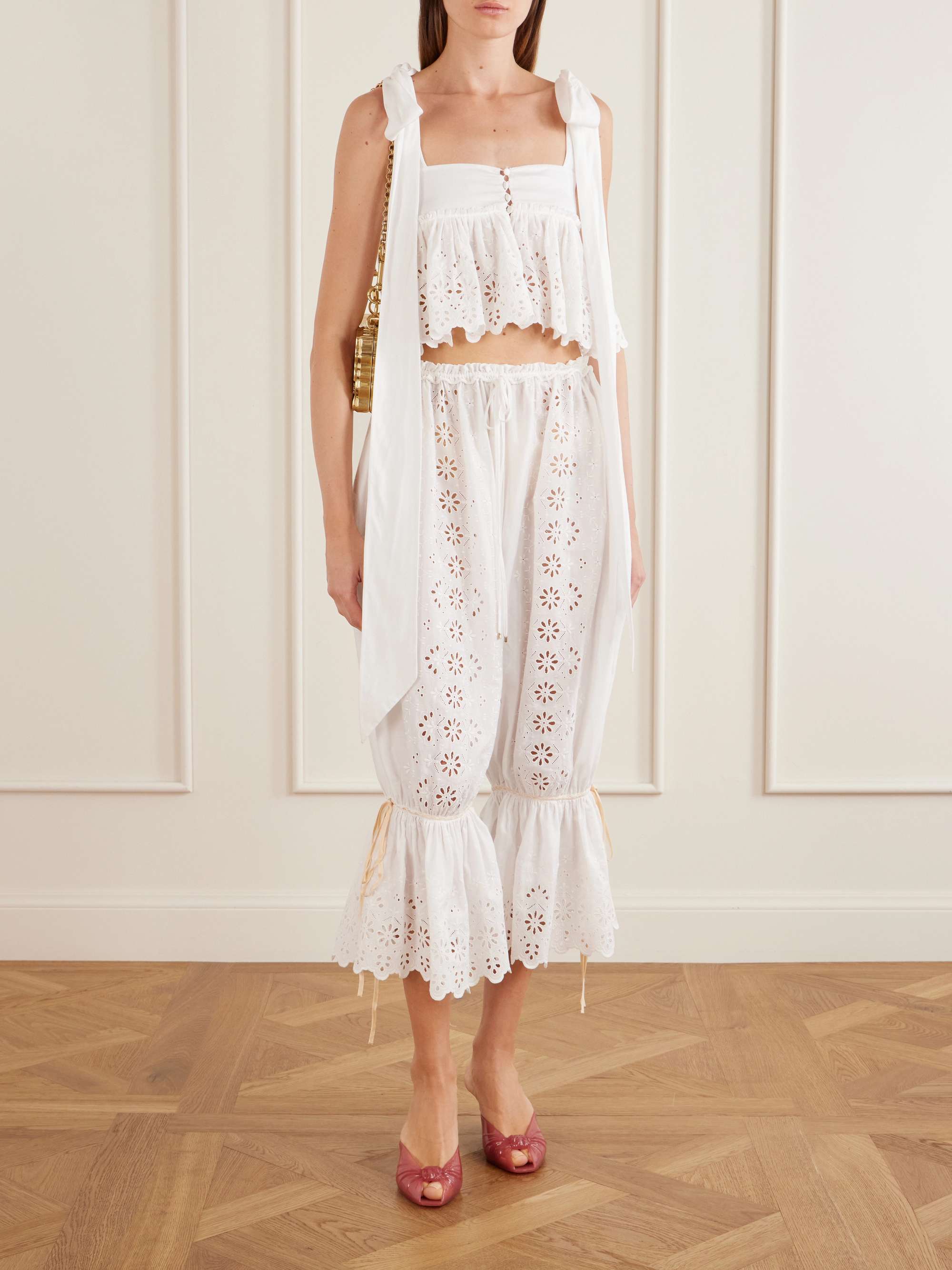 CHLOÉ Ruched TPU mules | NET-A-PORTER