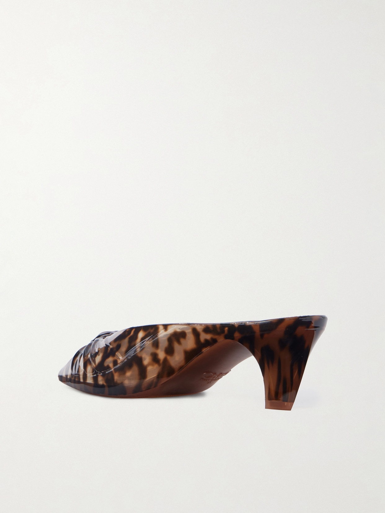 Chloé - Ruched Leopard-Print Tpu Mules