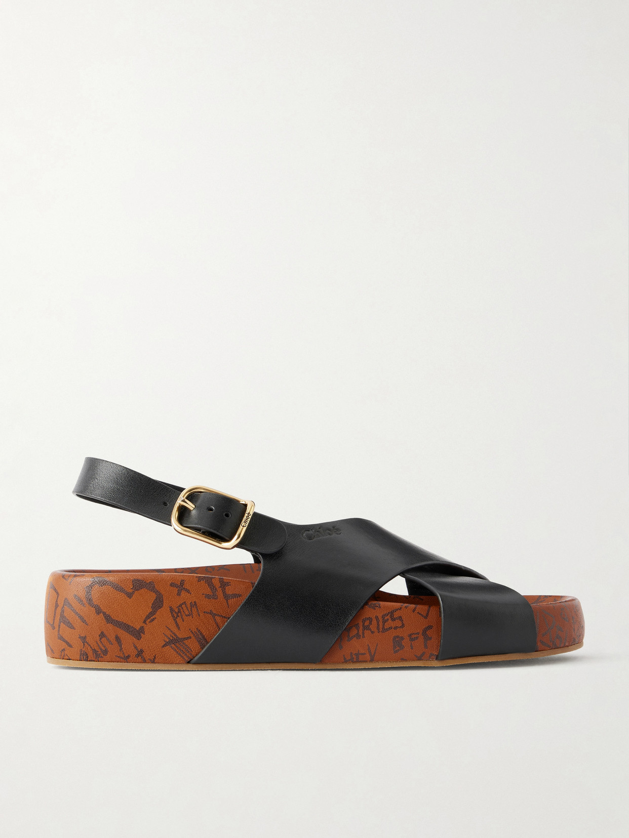 Chloé Leather Sandals In Multi