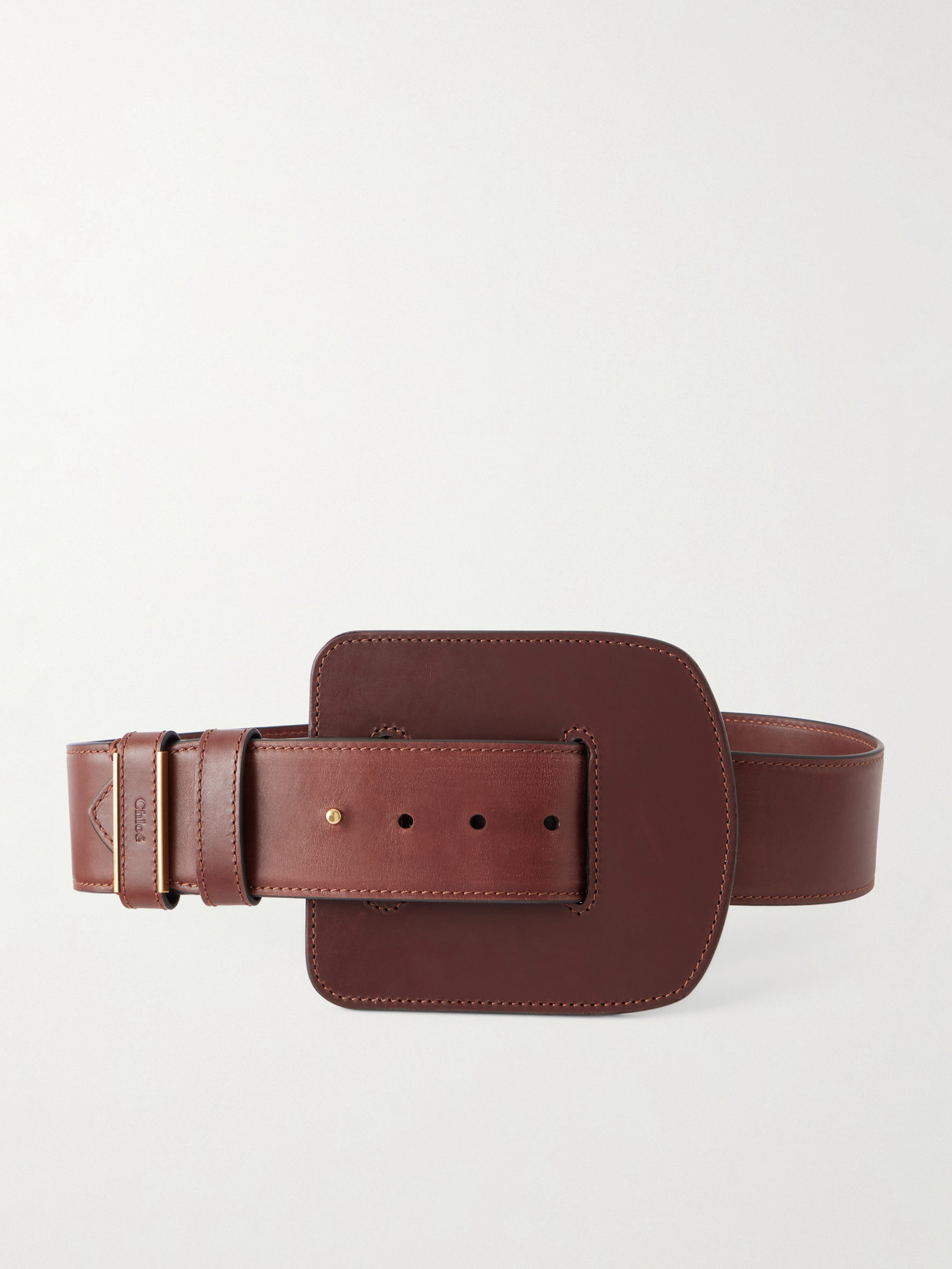 Chloé Leather Belt In Brown