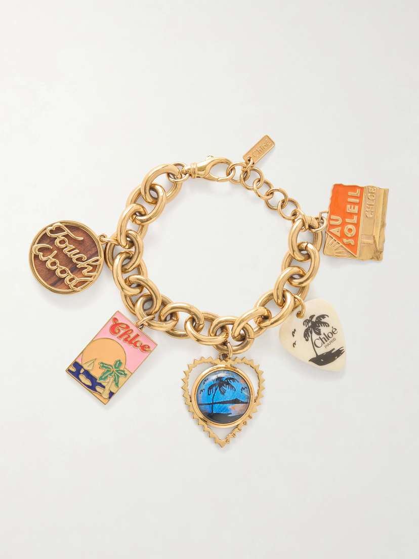 Chloé Gold-tone Enamel Bracelet