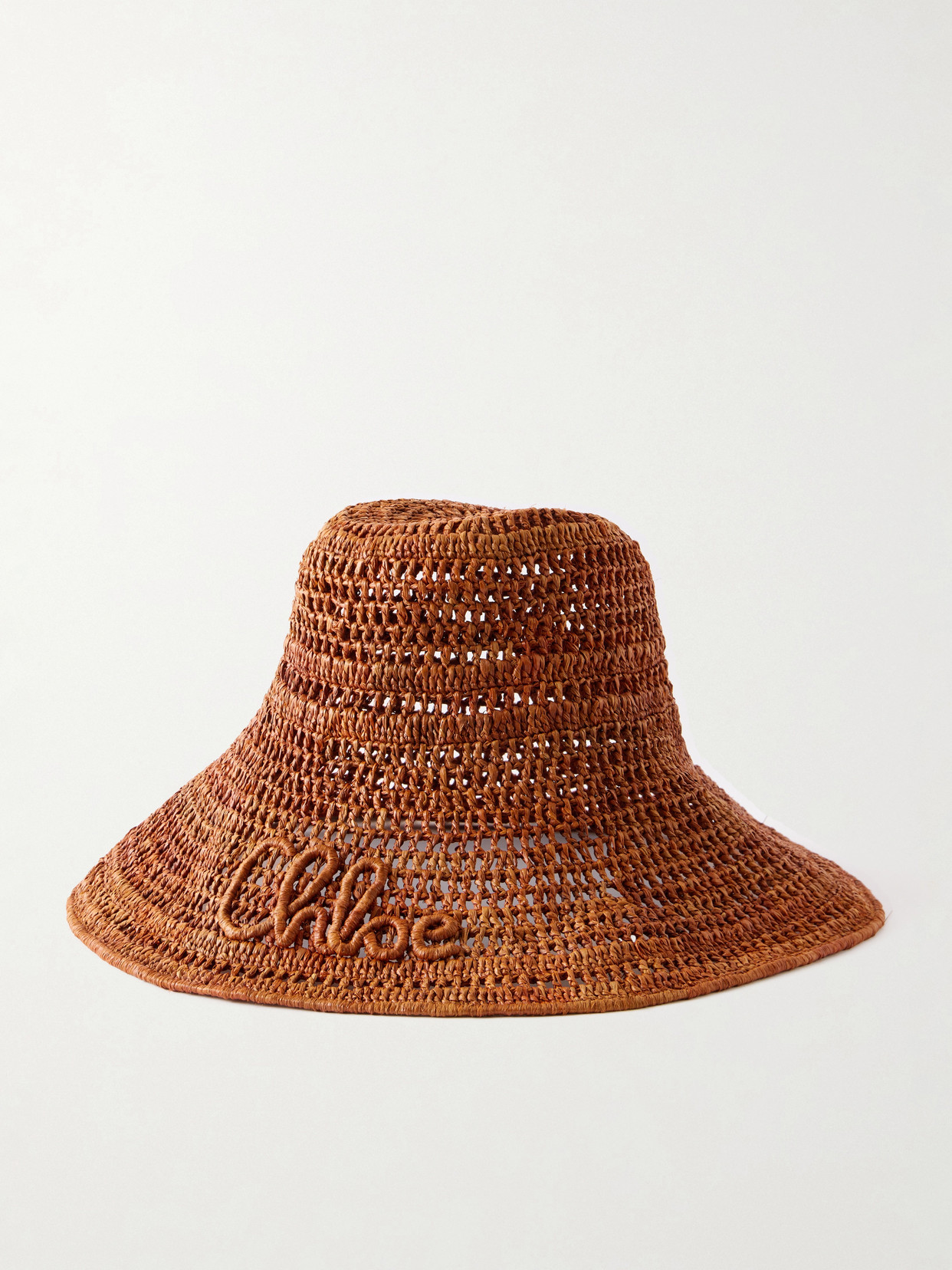 Chloé Raffia Hat In Pattern