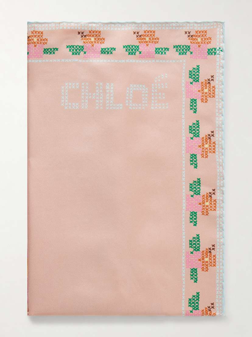 Chloé Printed Silk Scarf
