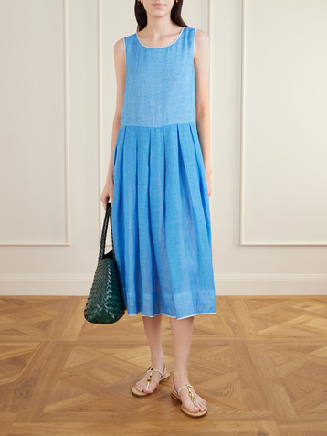EKA Basil linen midi dress