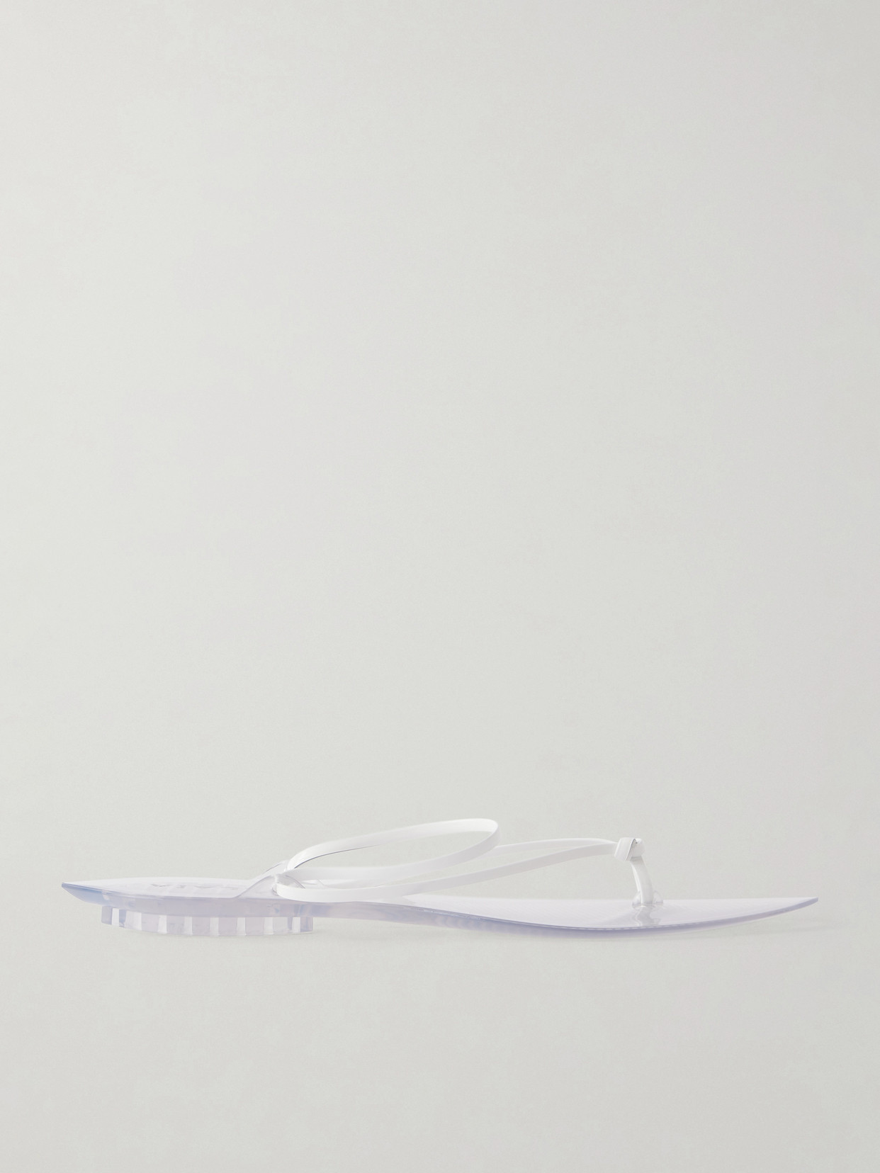 Alaïa Invisible Jelly Flat Sandals In White