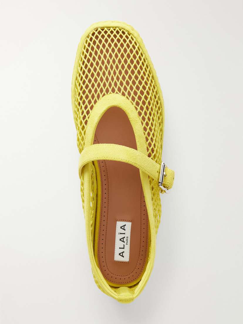 Alaïa Suede-trimmed Mesh Espadrilles | Thumbnail 6 Alaïa Suede-trimmed Mesh Espadrilles | Thumbnail 6