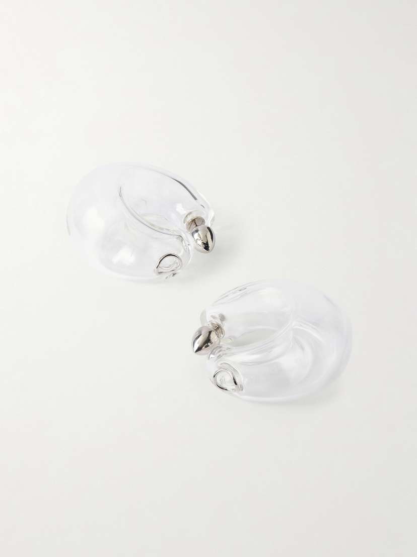 Alaïa Glass Hoop Earrings | Thumbnail 3 Alaïa Glass Hoop Earrings | Thumbnail 3