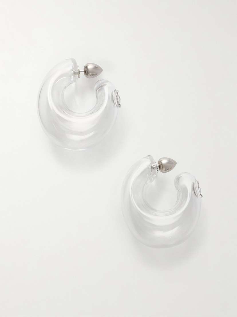 Alaïa Glass Hoop Earrings