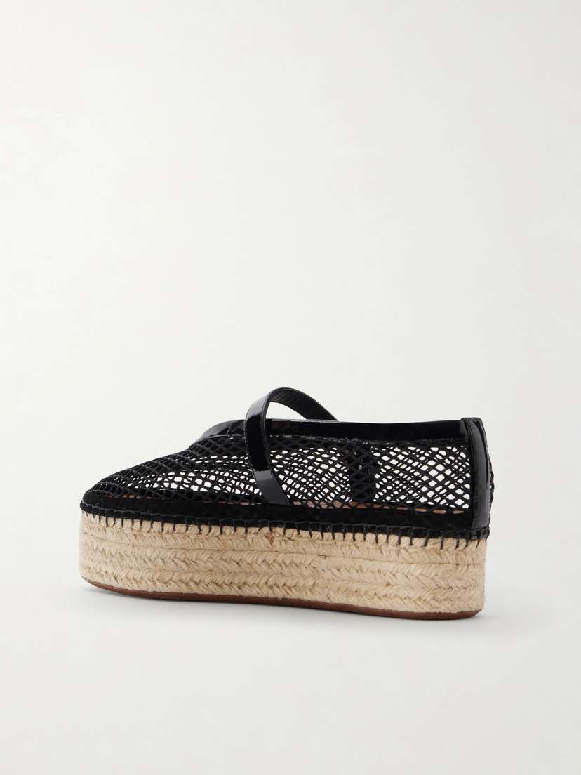 Alaïa Buckled Mesh Platform Espadrille Sandals | Thumbnail 3 Alaïa Buckled Mesh Platform Espadrille Sandals | Thumbnail 3