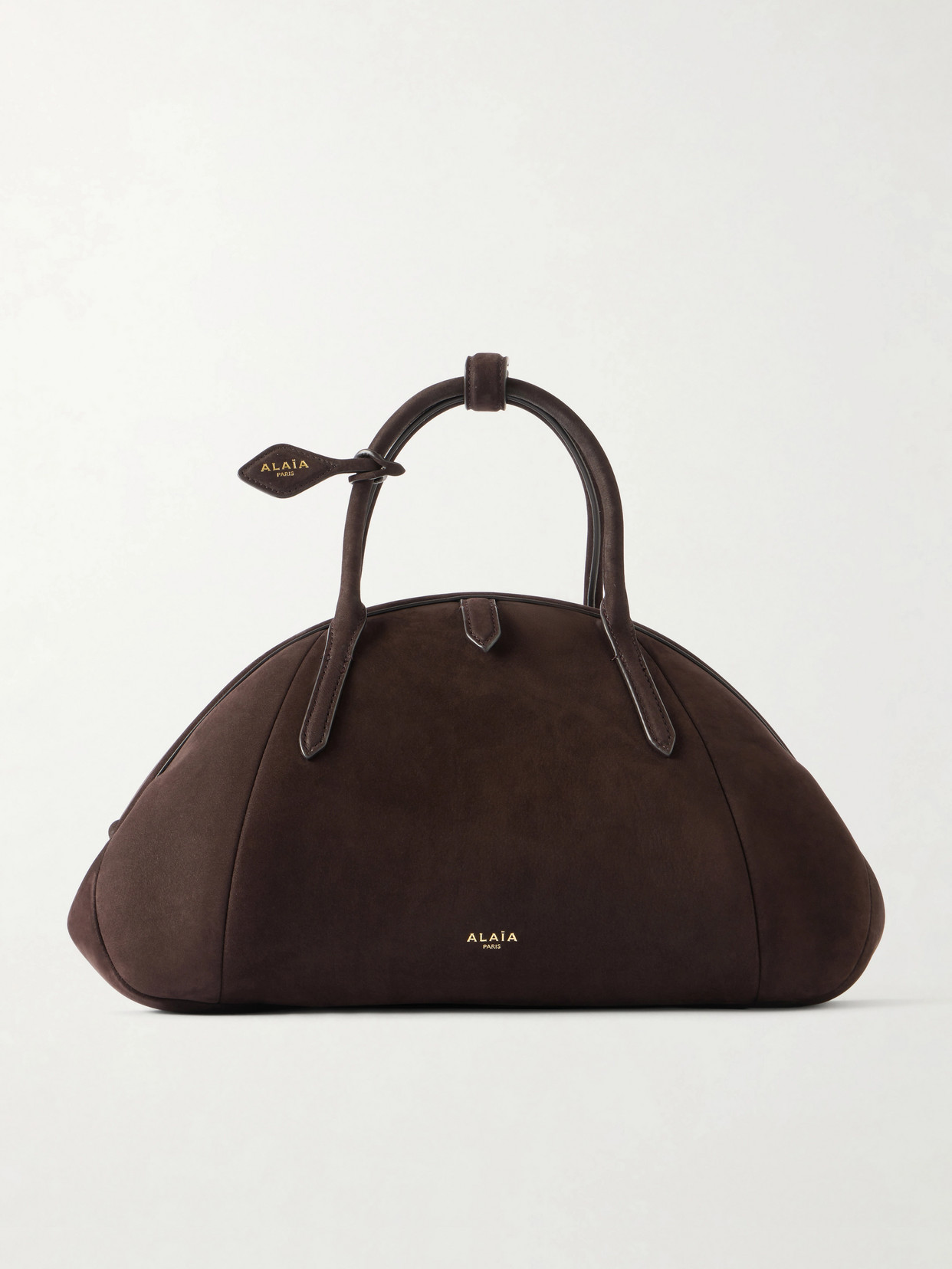 Alaïa Suede Tote In Brown