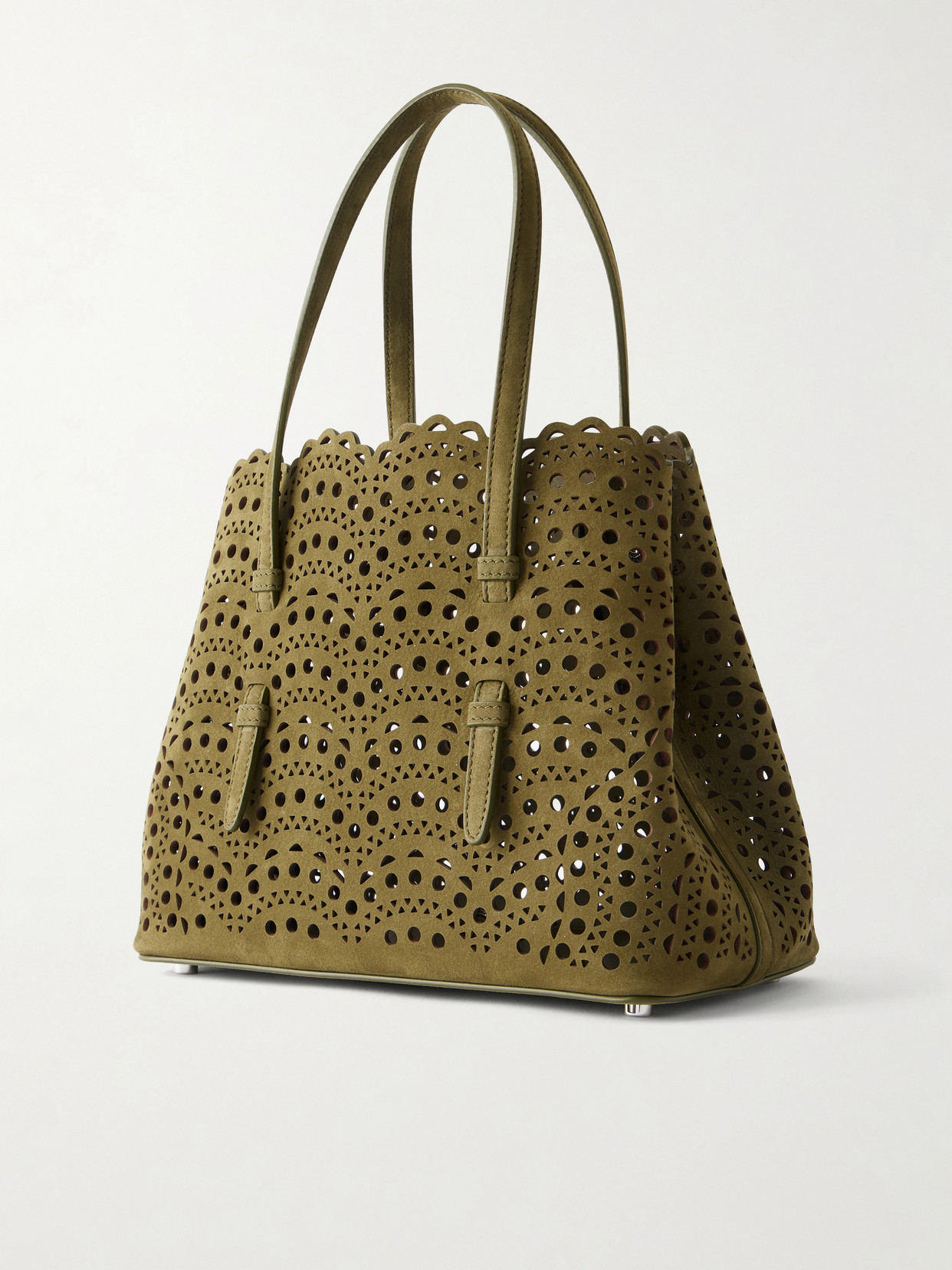Alaïa - Mina Cut-Out Suede Tote