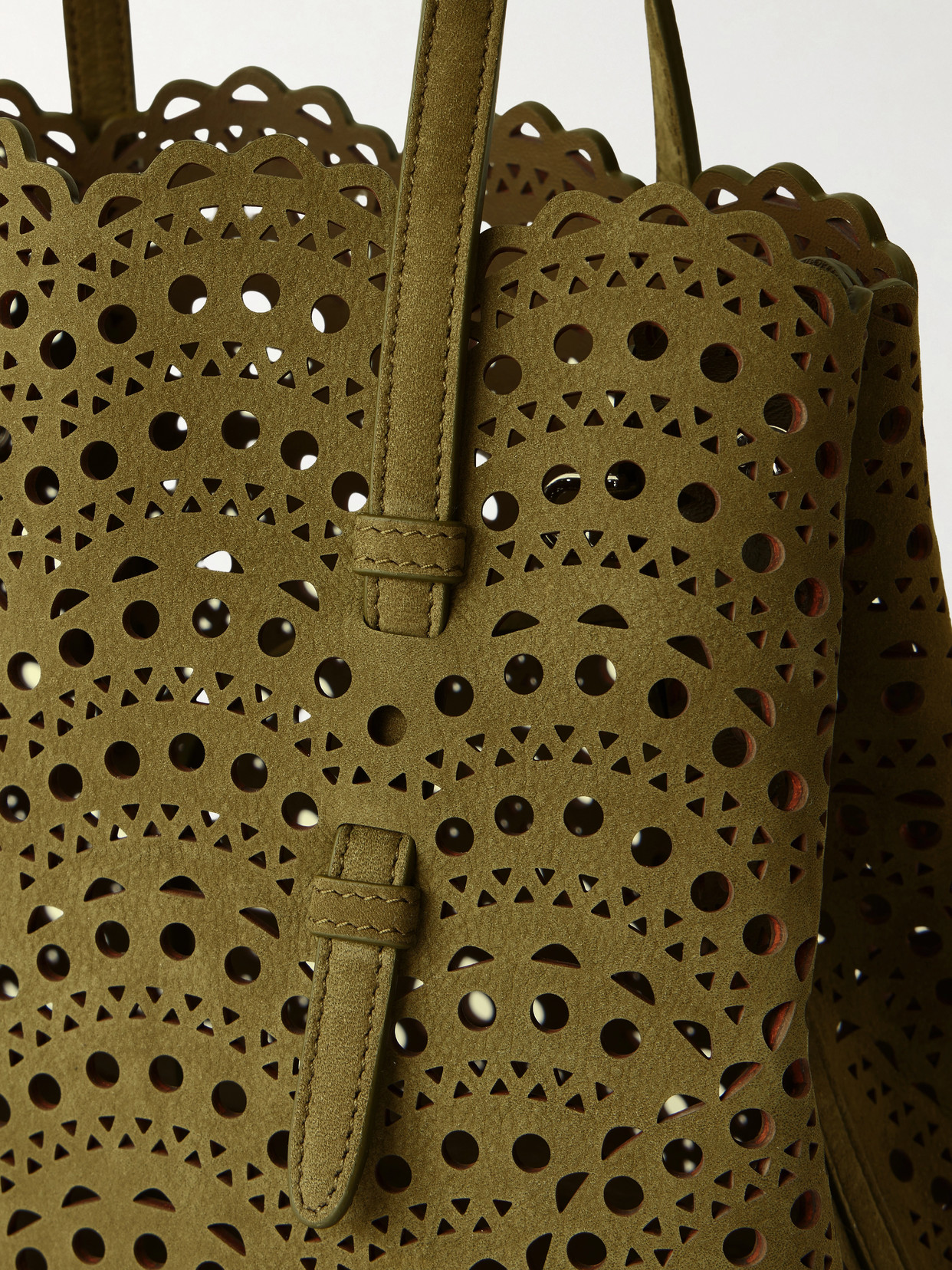 Alaïa - Mina Cut-Out Suede Tote