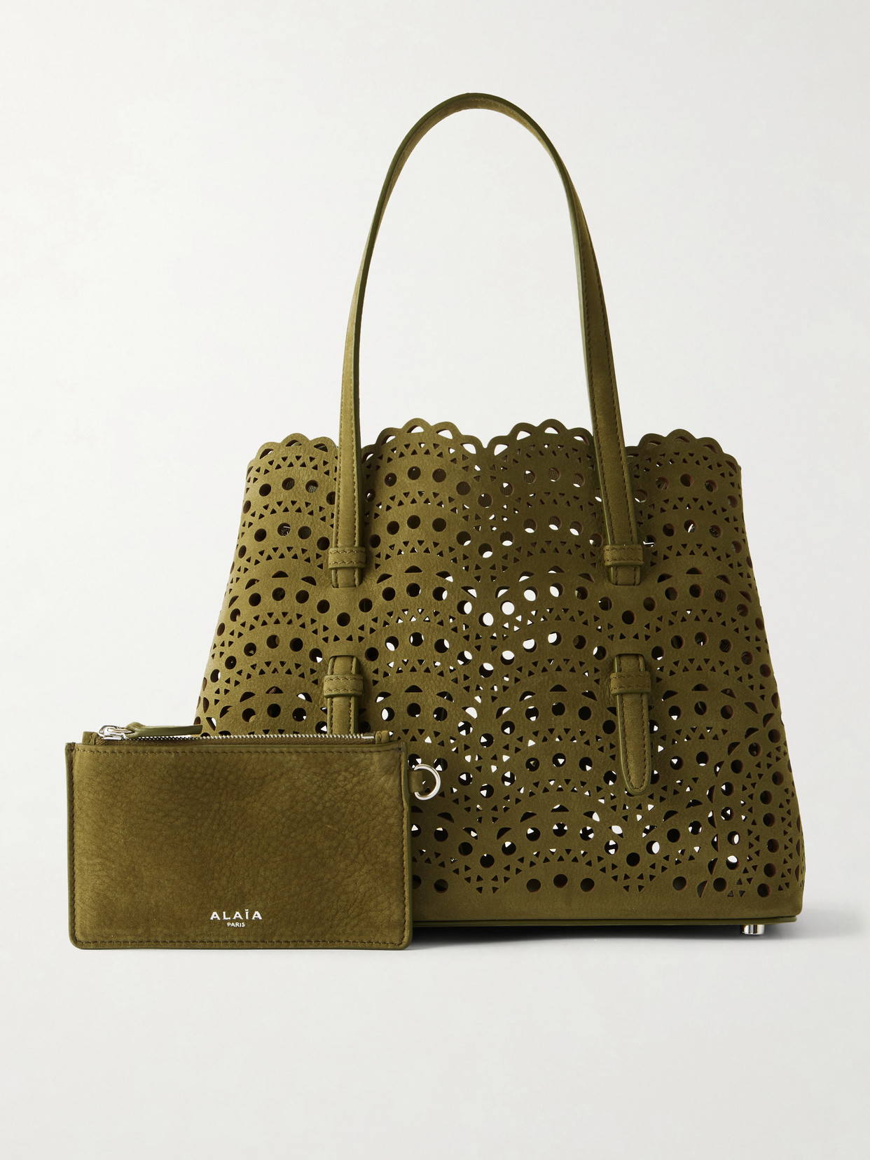 Alaïa - Mina Cut-Out Suede Tote
