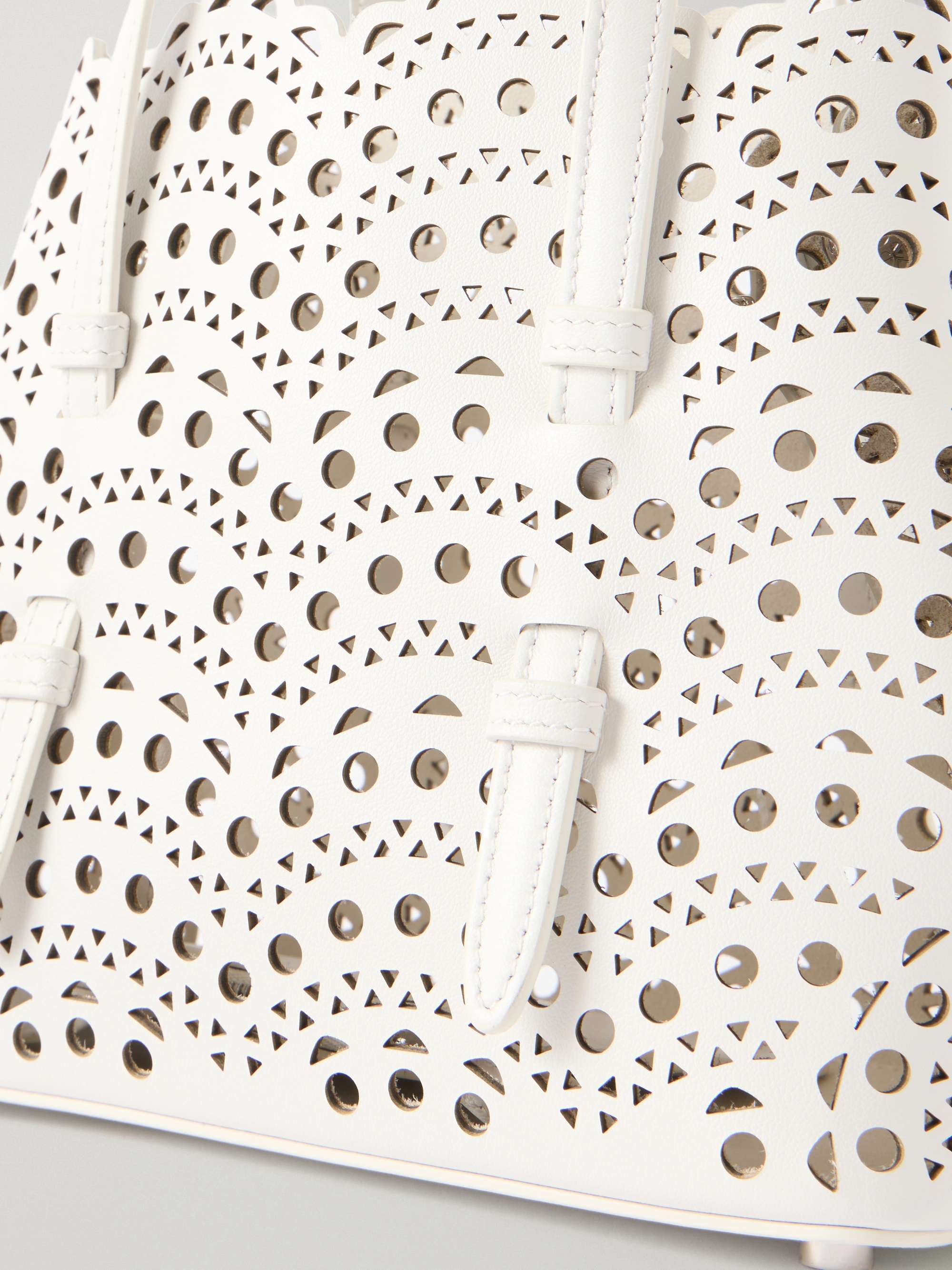 ALAÏA Mina 20 laser-cut leather tote | NET-A-PORTER