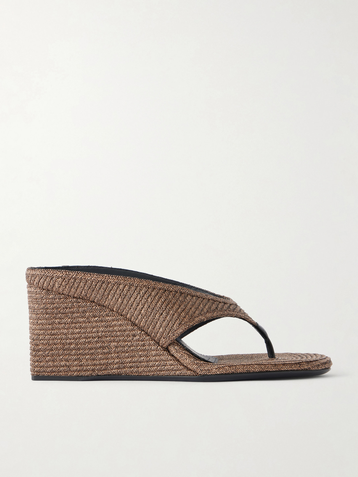 Alaïa - Tong 75 Suede Wedge Sandals - Brown