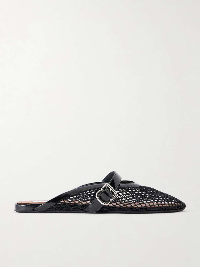 Alaïa Fishnet Flat Mules