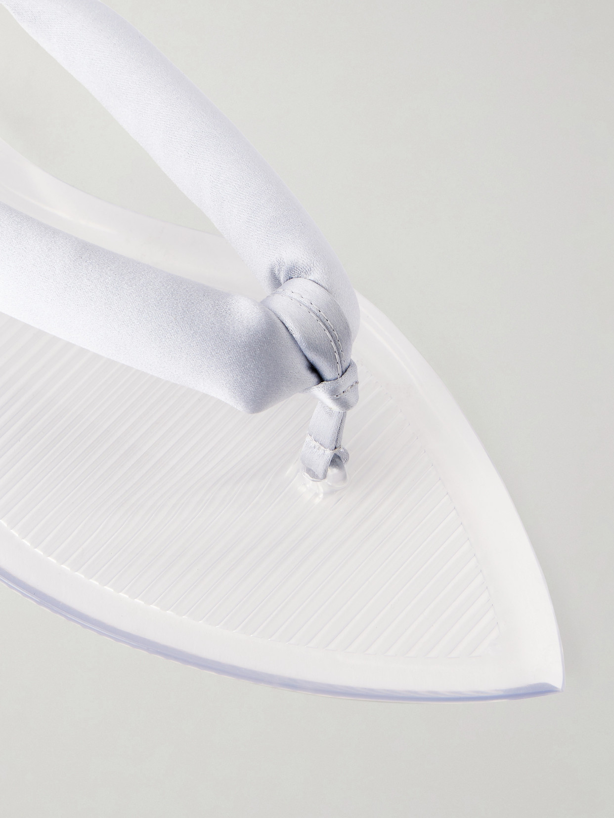 Alaïa - Invisible Jelly Satin-Trimmed Sandals