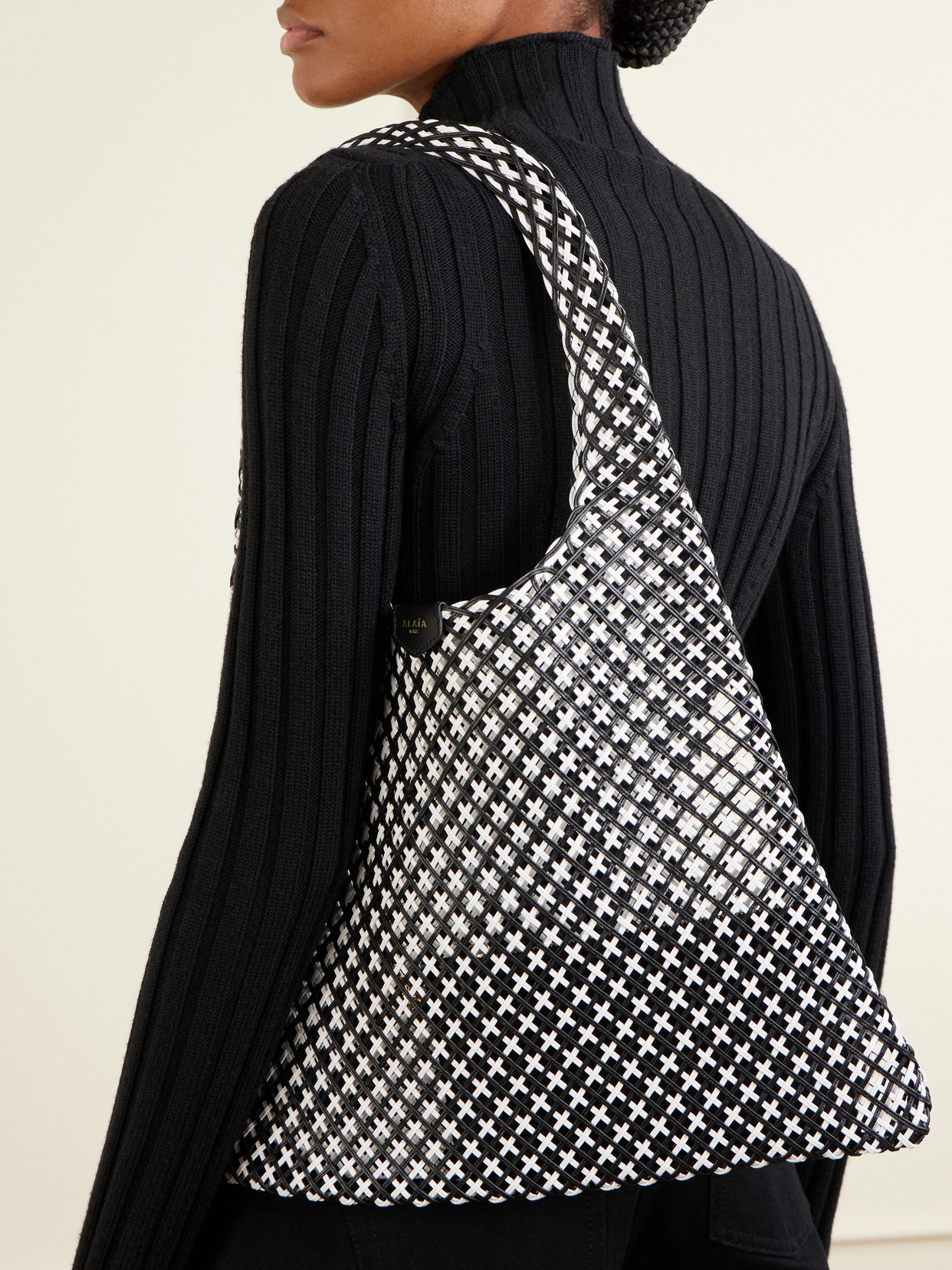 Alaïa - Woven Leather Hobo Shoulder Bag