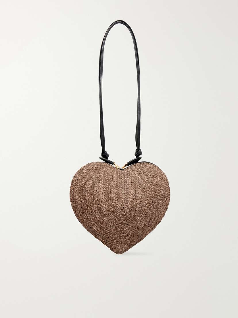 Alaïa Le Cœur Leather-trimmed Raffia Shoulder Bag | Thumbnail 6 Alaïa Le Cœur Leather-trimmed Raffia Shoulder Bag | Thumbnail 6