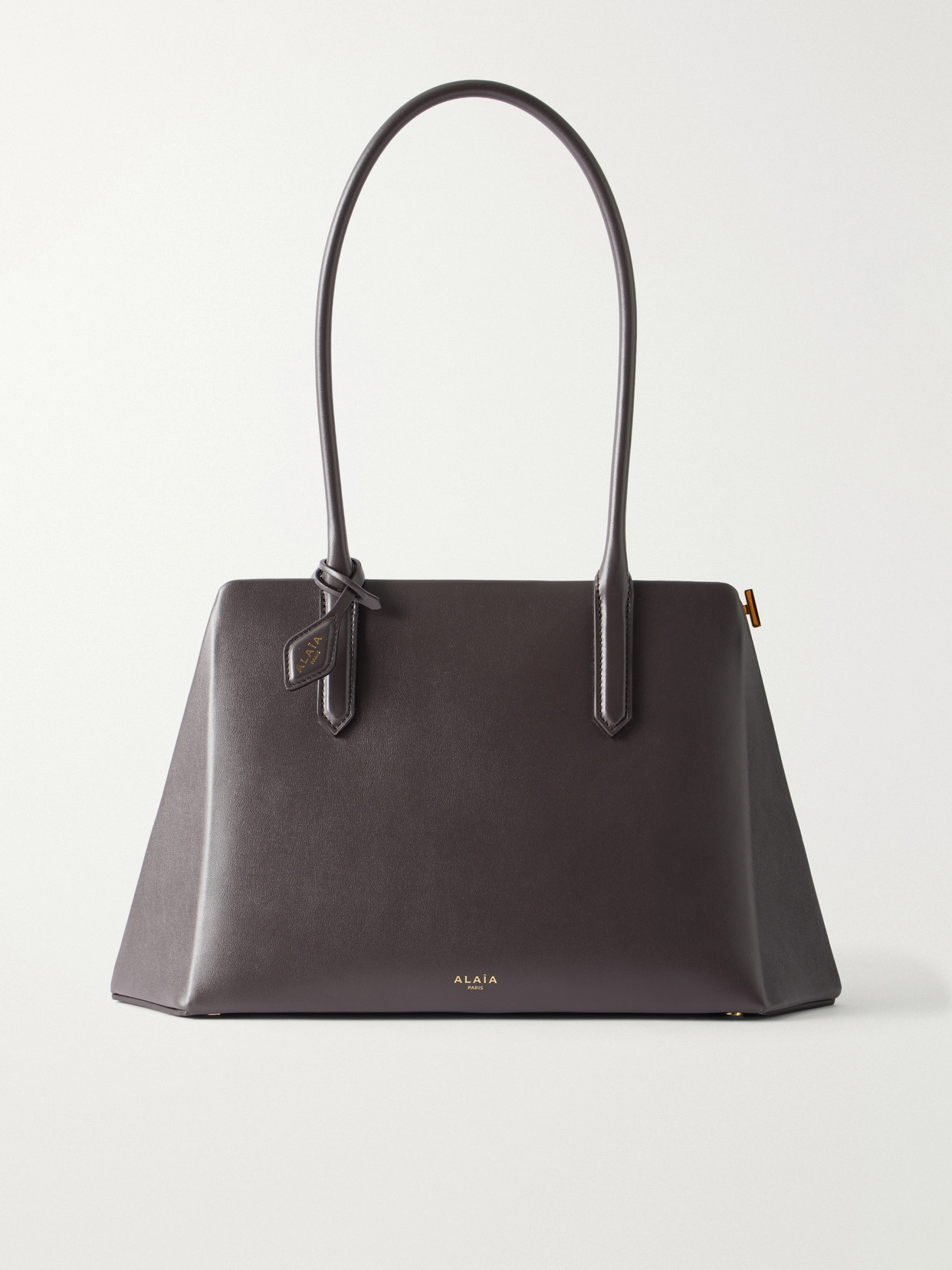 Alaïa Prisme Leather Shoulder Bag In Brown