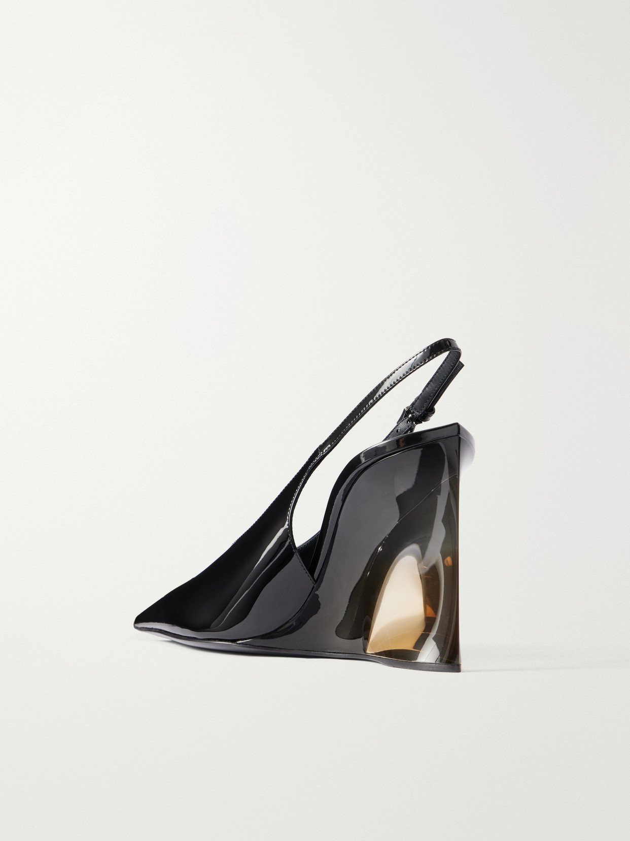 Alaïa Alaia Invisible Wedge Slingbacks 90 In Black