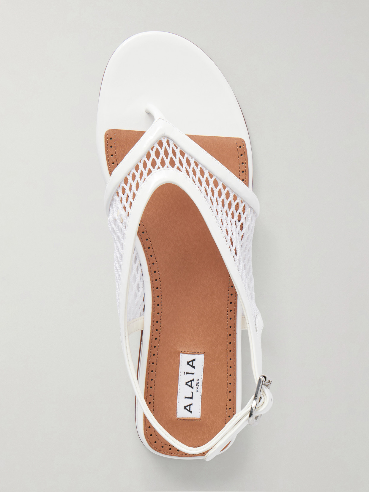 Alaïa - Fishnet Flat Sandals