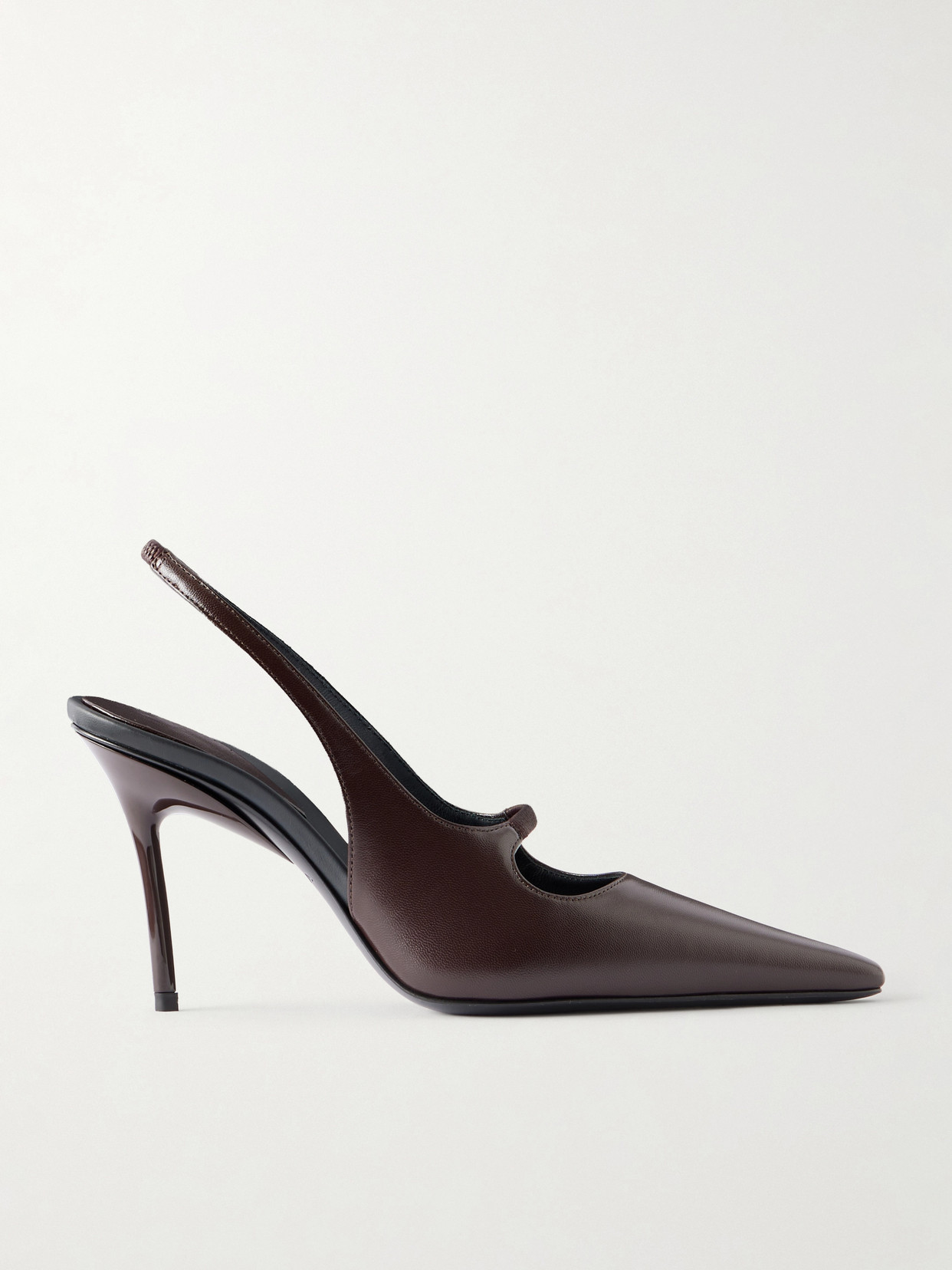 Alaïa Drop 90 Slingback Pumps In Brown