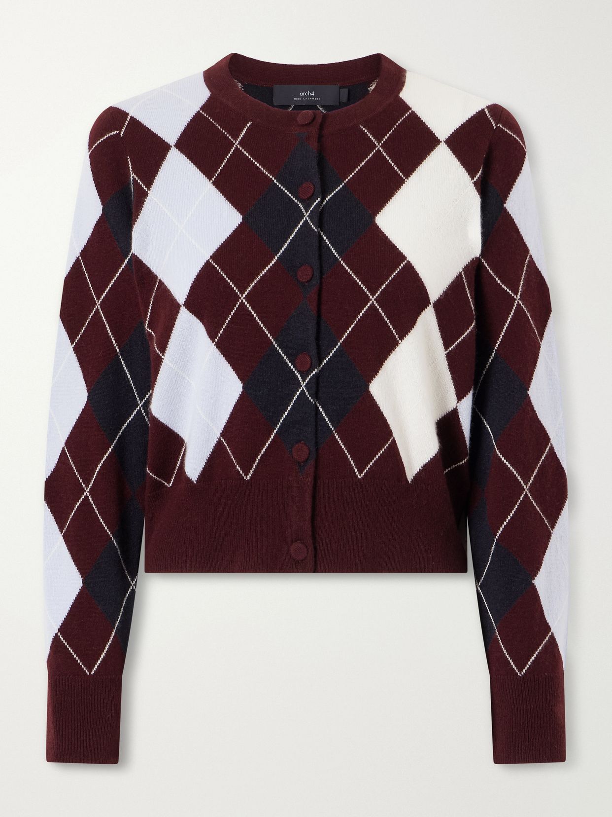 claridges argyle cashmere cardigan