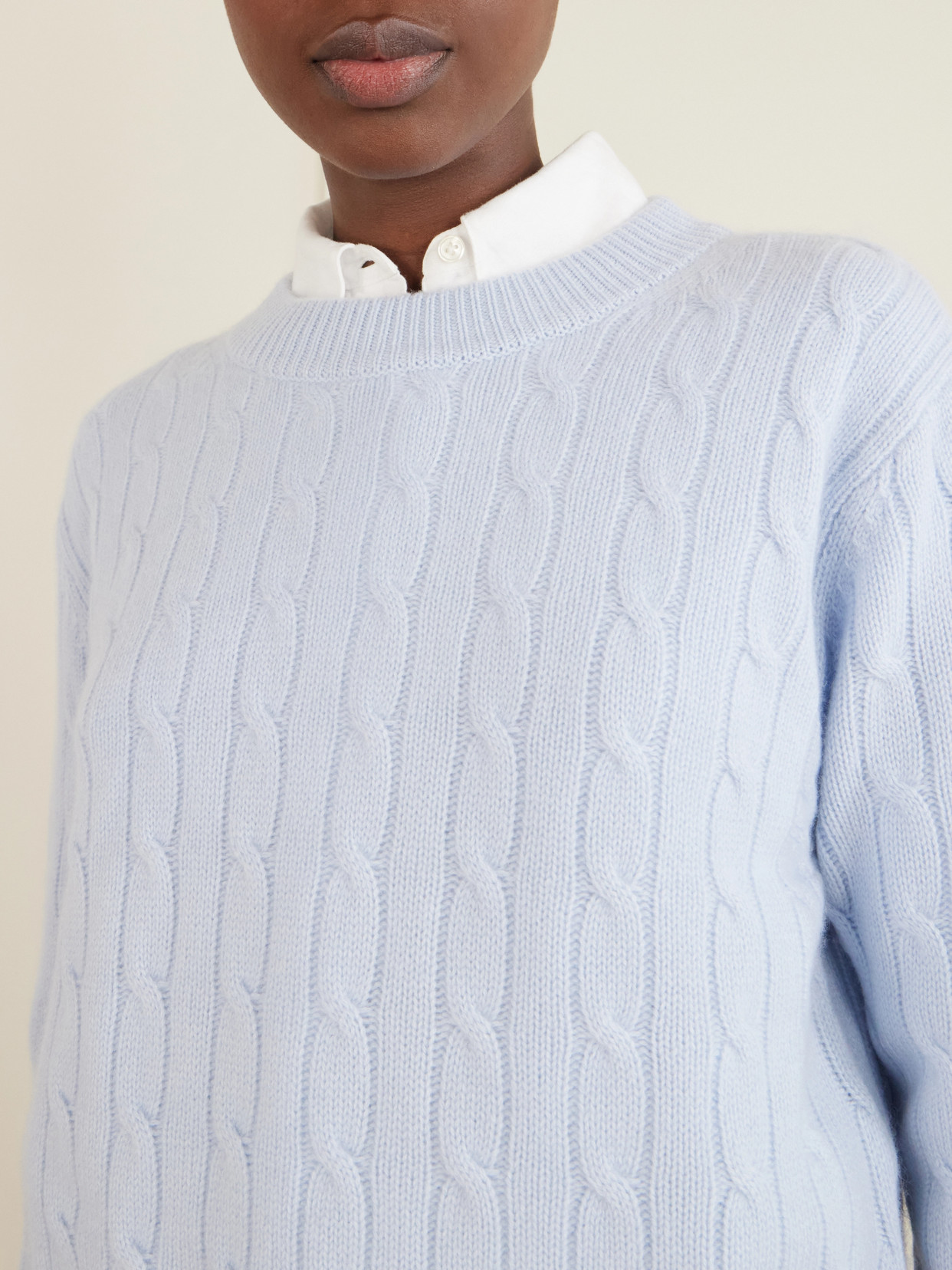 Tinka Cable-Knit Cashmere Sweater