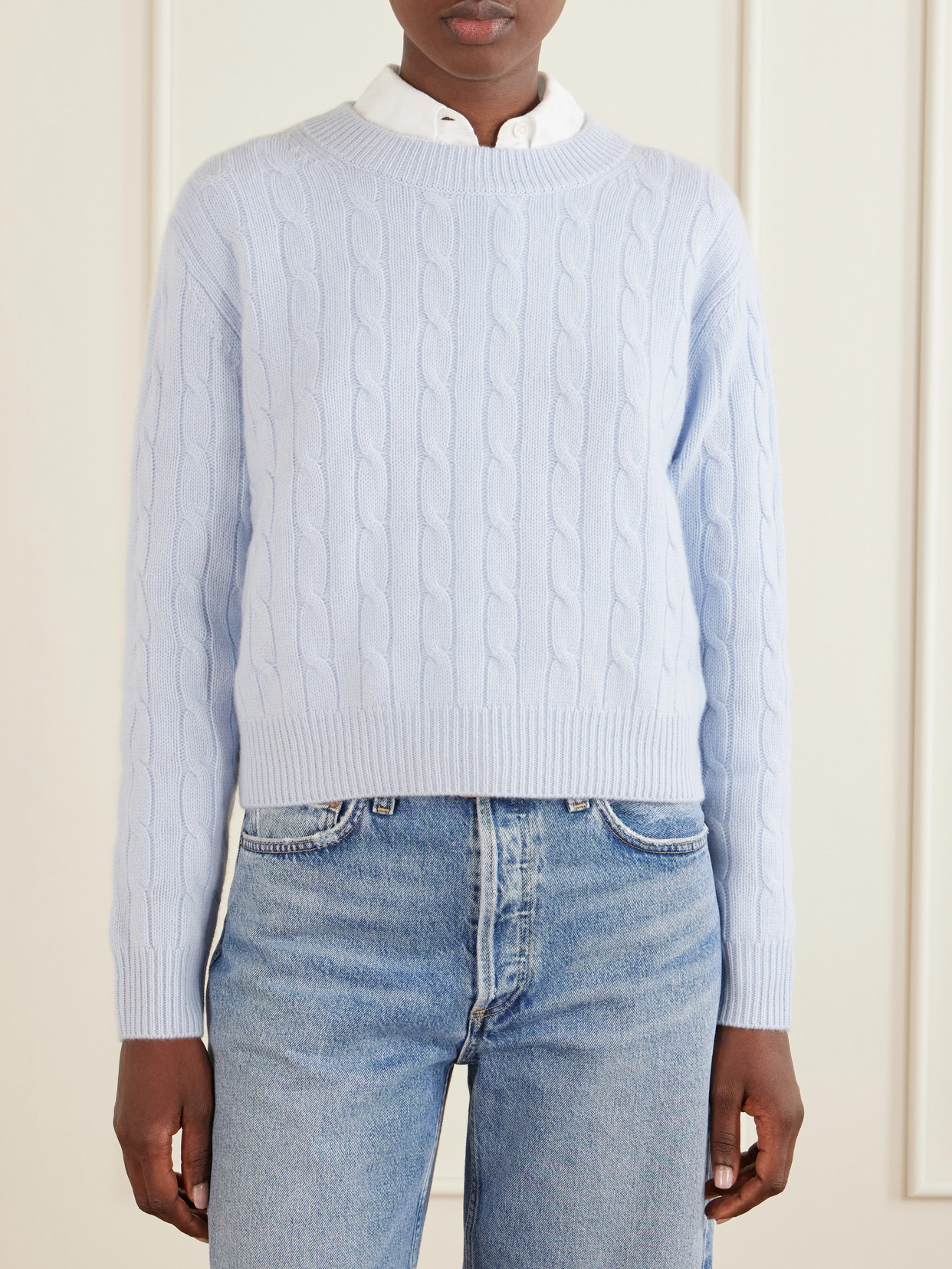 Tinka Cable-Knit Cashmere Sweater