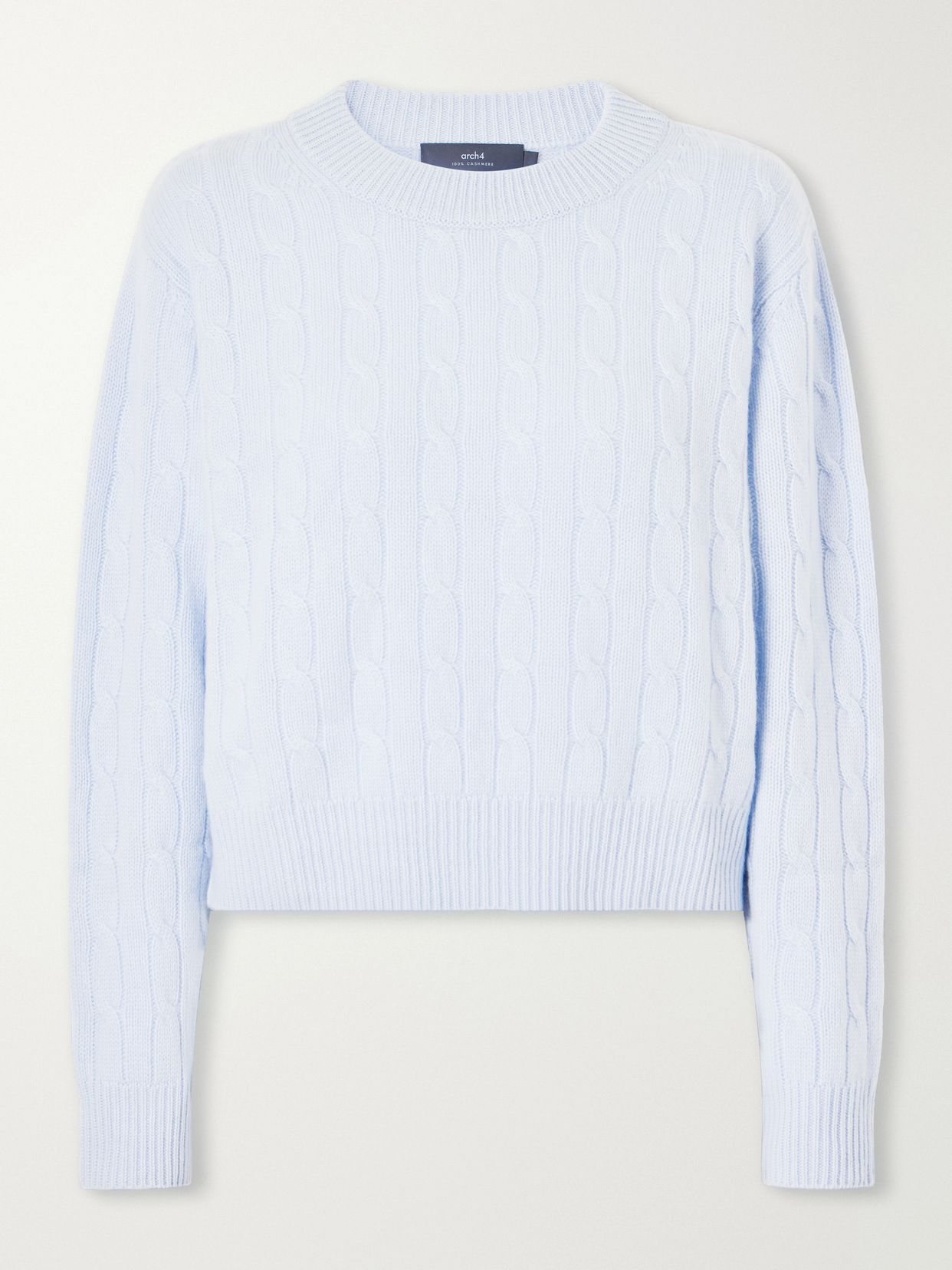 tinka cable knit cashmere sweater